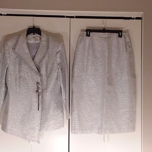 Clara Clara Silver Sz 16 Church Suit